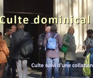 Culte dominical au Salin suivi d’une collation