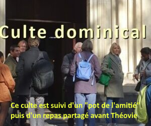 Culte dominical au Salin suivi d’un verre de l’amitié